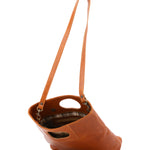 Borsa a tracolla da donna Vera pelle 5563-Cognac I Fratelli