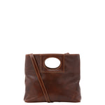 Borsa a tracolla da donna Vera pelle 5563-Marrone I Fratelli