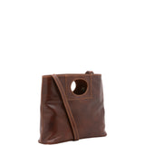 Borsa a tracolla da donna Vera pelle 5563-Marrone I Fratelli
