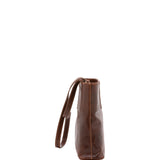 Borsa a tracolla da donna Vera pelle 5563-Marrone I Fratelli