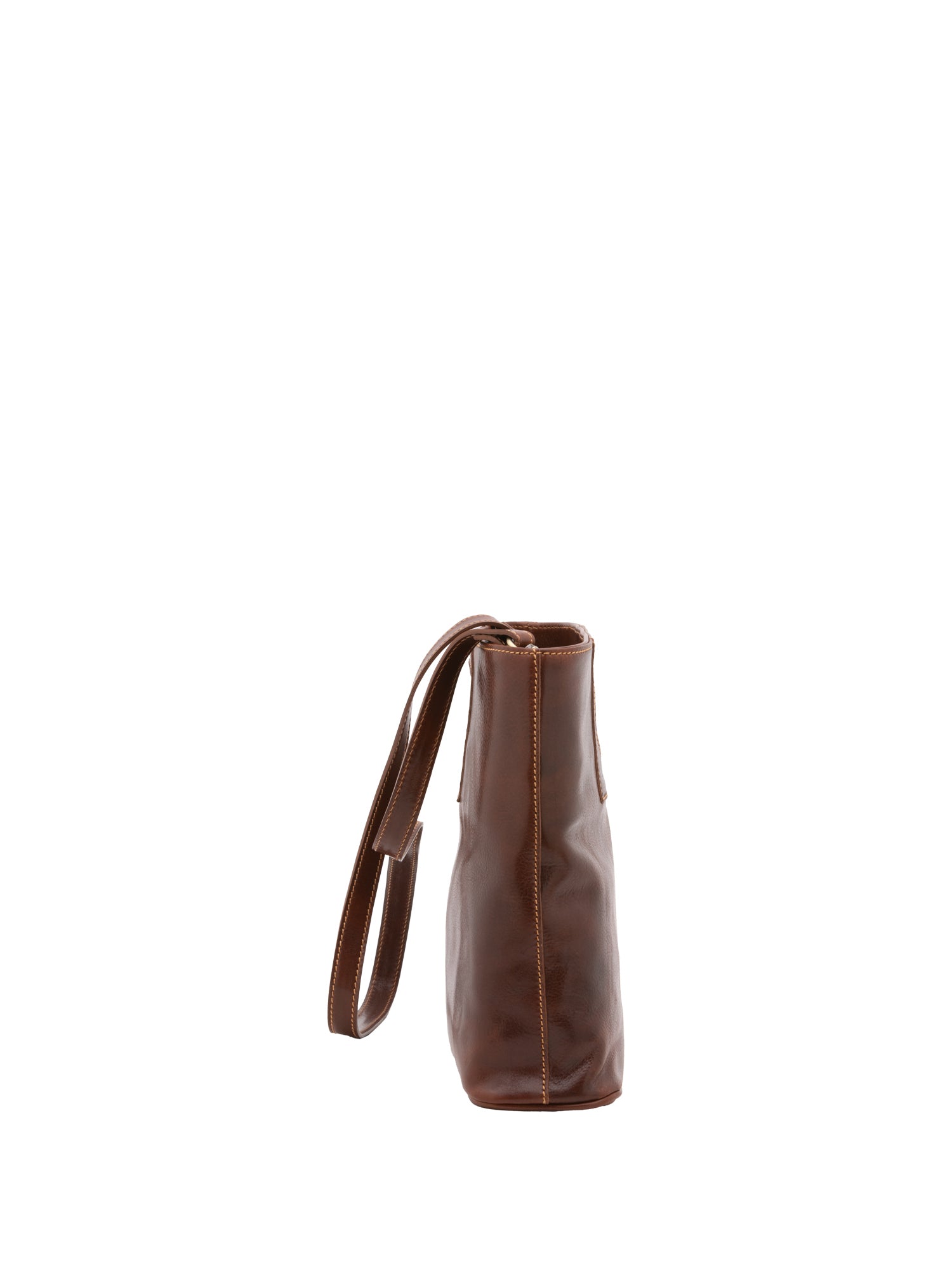 Borsa a tracolla da donna Vera pelle 5563-Marrone I Fratelli