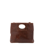 Borsa a tracolla da donna Vera pelle 5563-Marrone I Fratelli