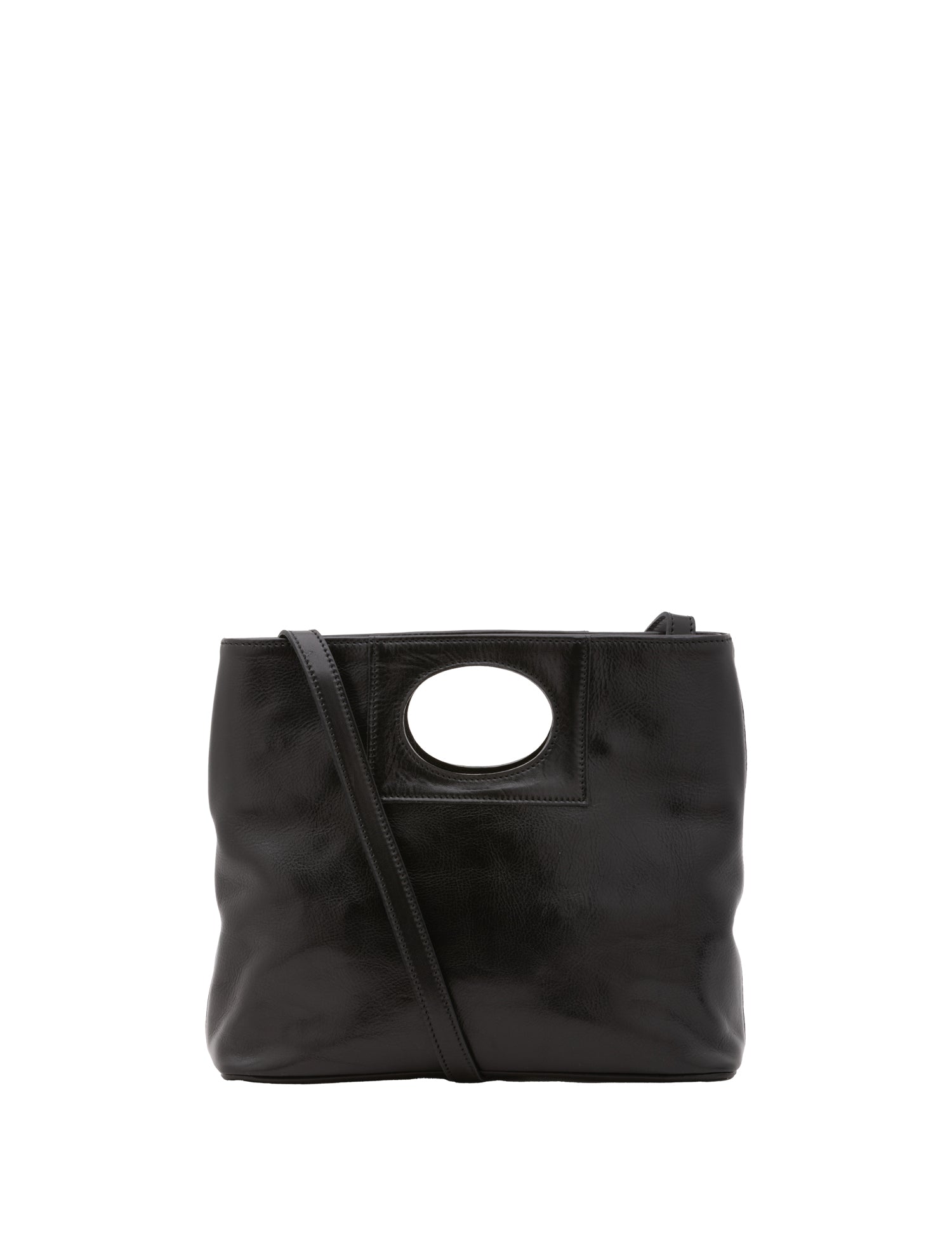 Borsa a tracolla da donna Vera pelle 5563-Nero I Fratelli