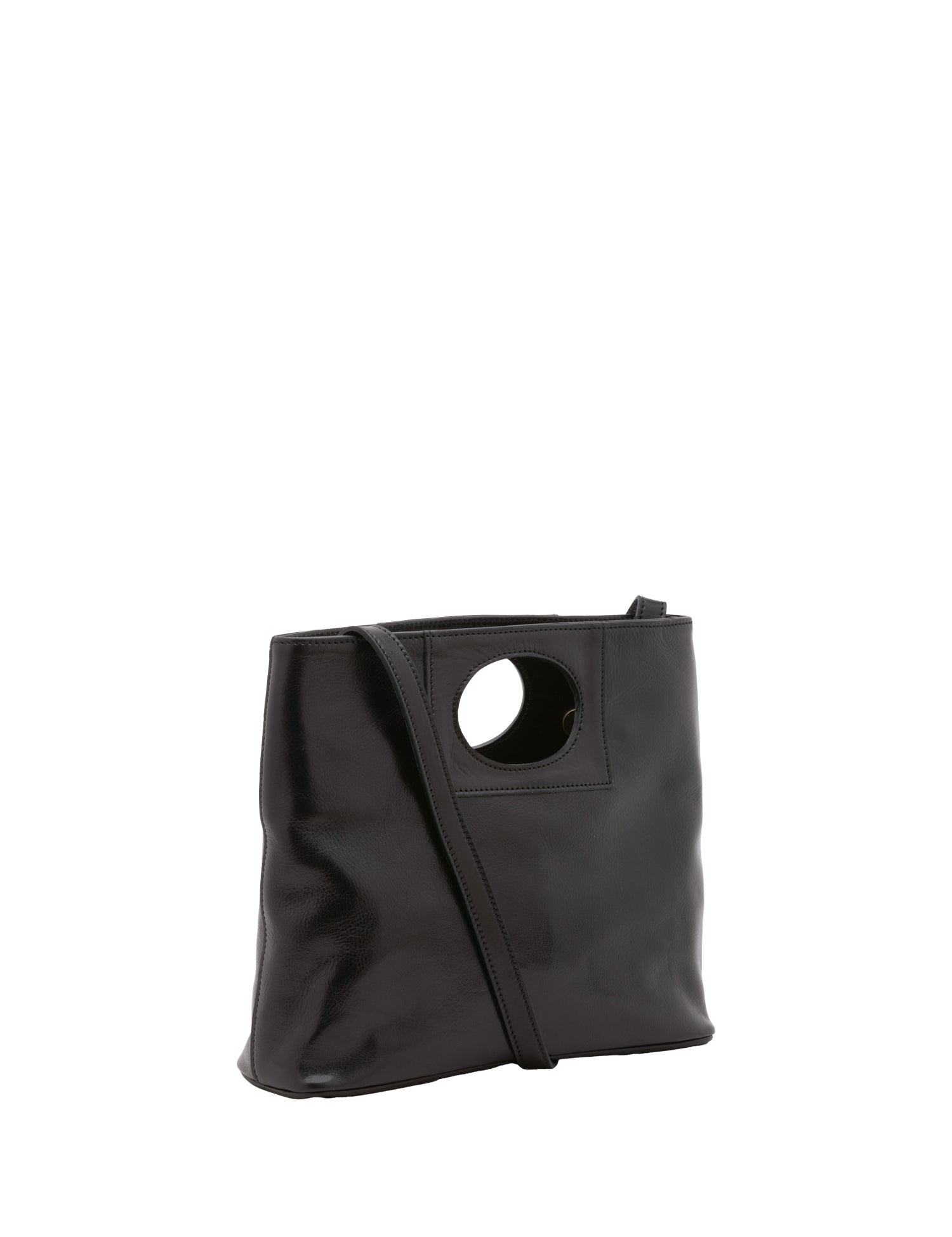 Borsa a tracolla da donna Vera pelle 5563-Nero I Fratelli