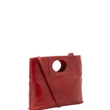 Borsa a tracolla da donna Vera pelle 5563-Rosso I Fratelli