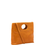 Borsa a tracolla da donna Vera pelle 5563-Senape I Fratelli