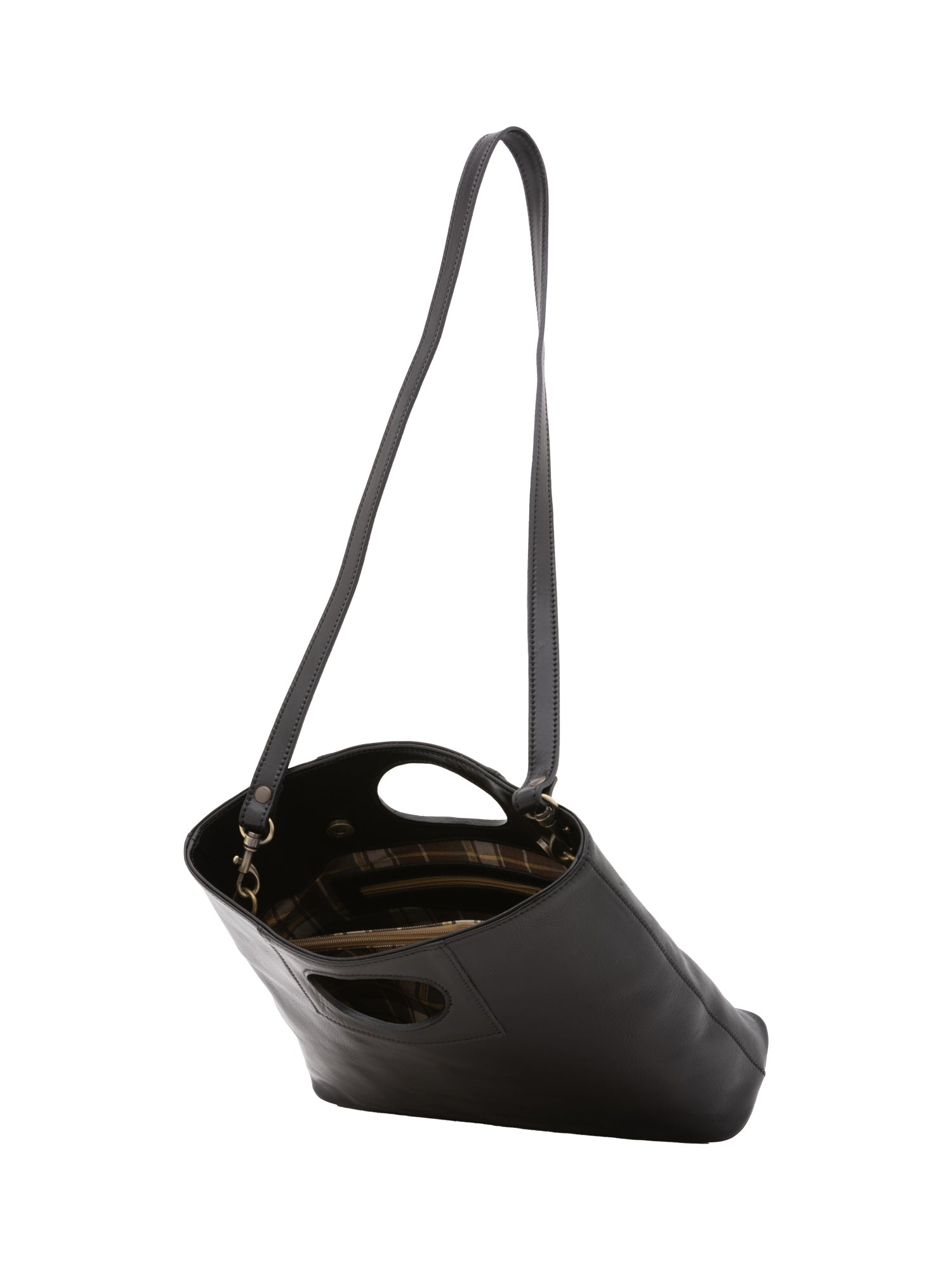 Borsa a tracolla da donna Vera pelle 5563-Tmoro I Fratelli