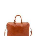 Borsa da lavoro uomo in vera pelle Made in Italy 5565-Cognac I Fratelli