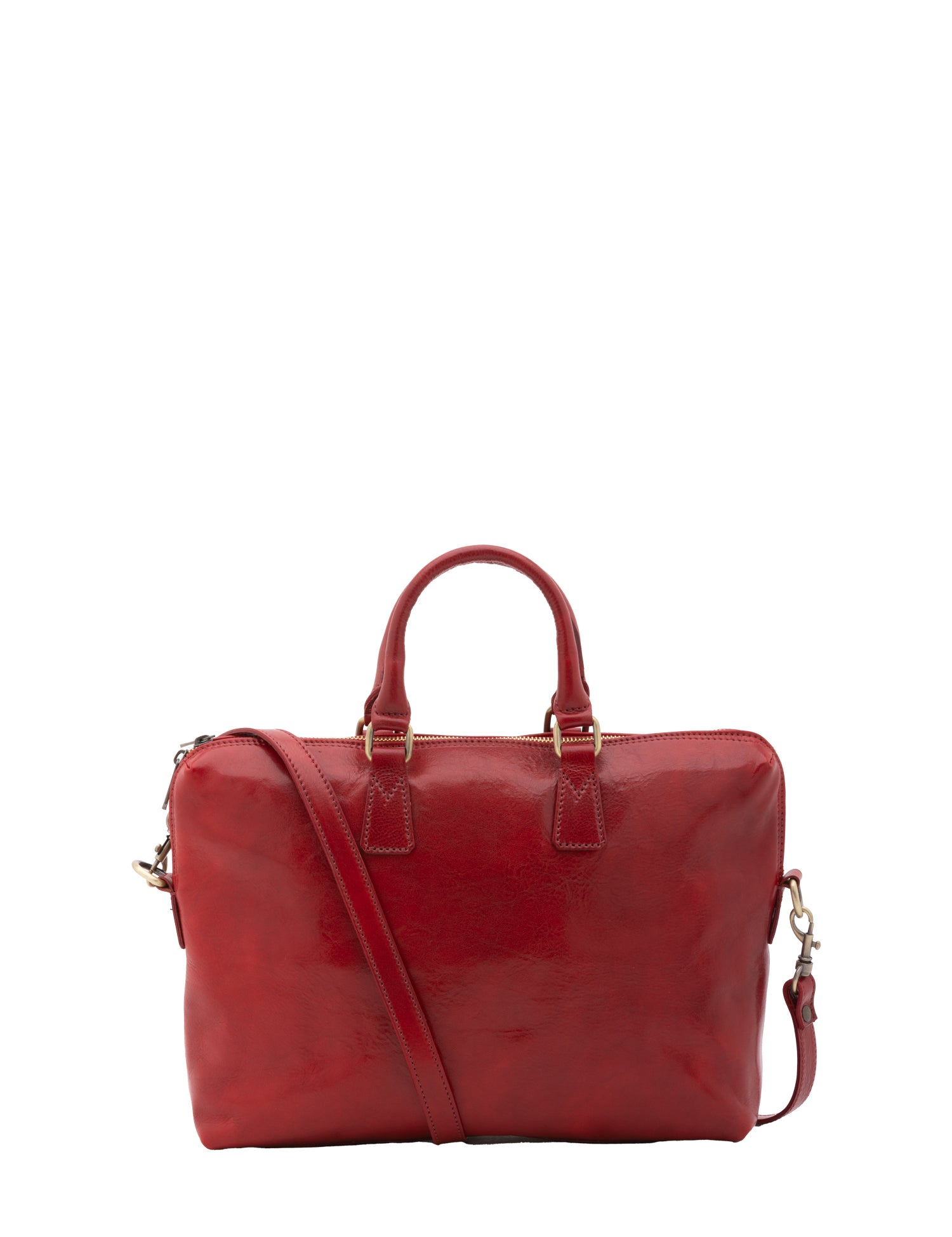 Borsa da lavoro uomo in vera pelle Made in Italy 5565-Rosso I Fratelli
