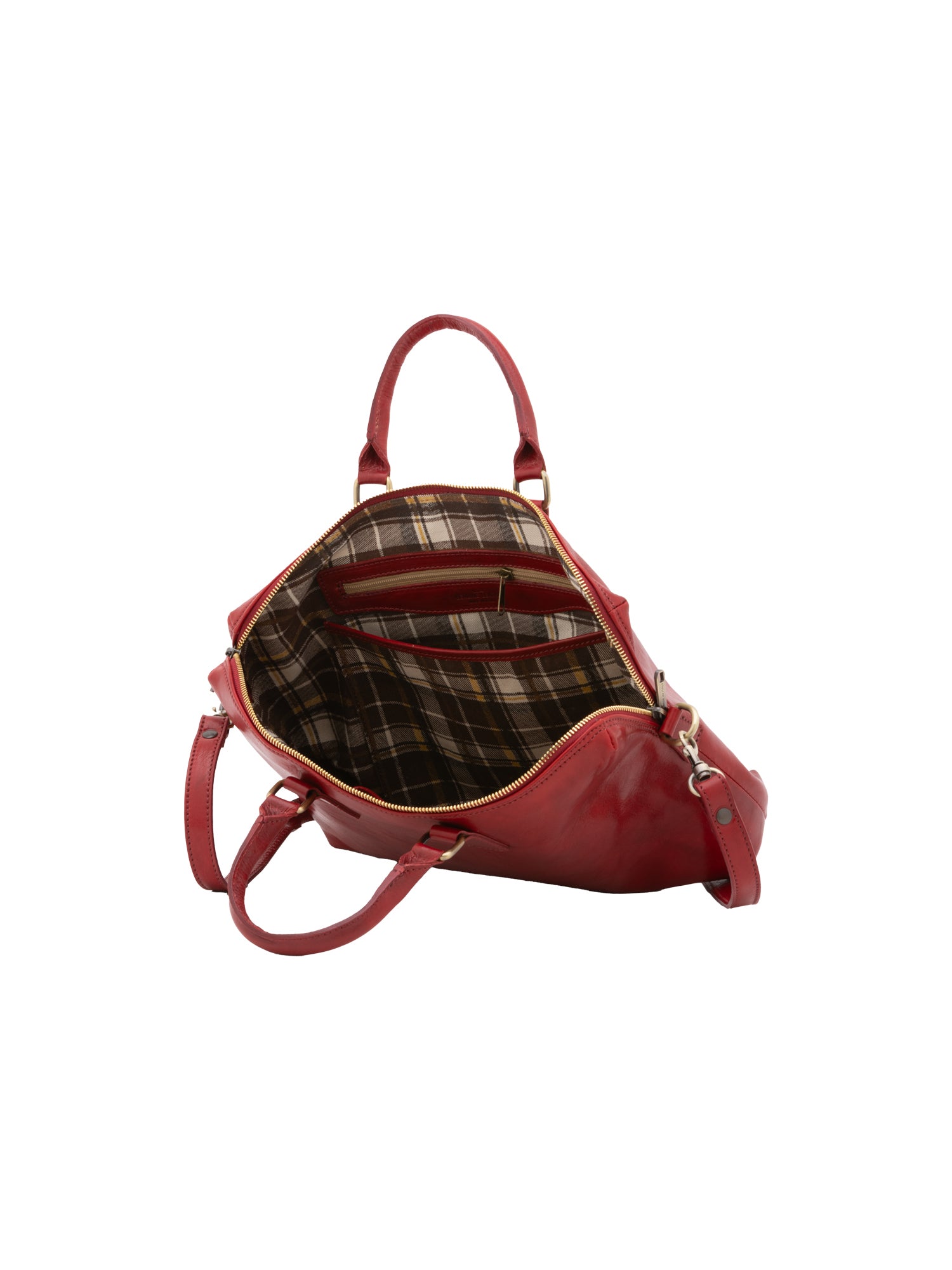Borsa da lavoro uomo in vera pelle Made in Italy 5565-Rosso I Fratelli