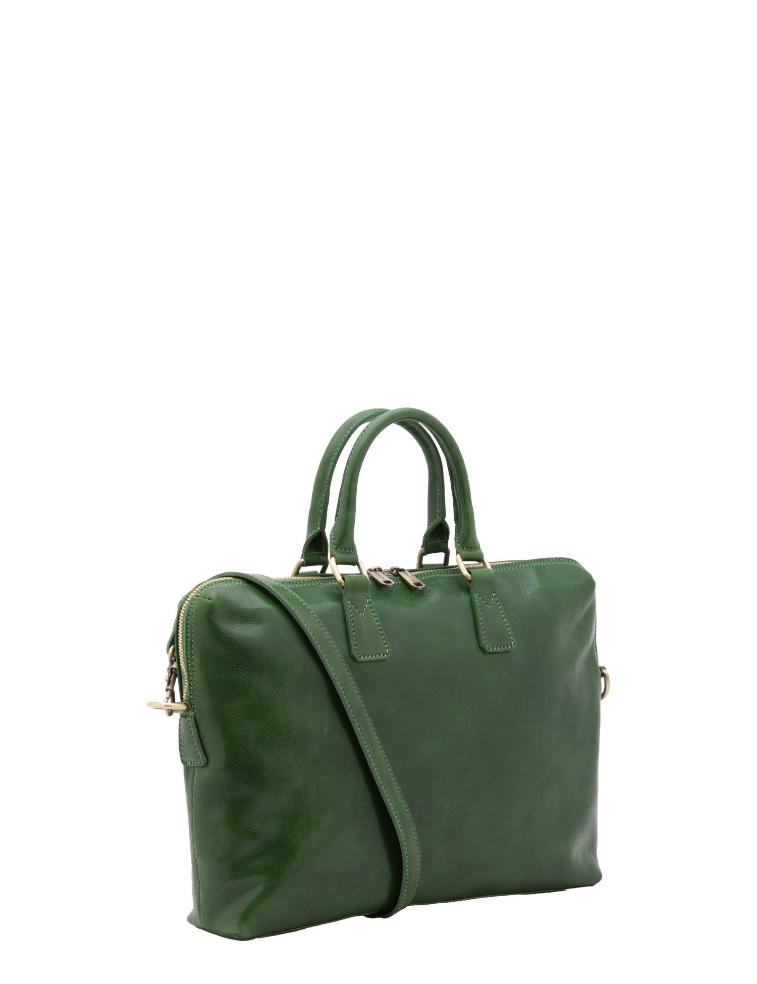 Borsa da lavoro uomo in vera pelle Made in Italy 5565-Verde I Fratelli