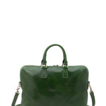 Borsa da lavoro uomo in vera pelle Made in Italy 5565-Verde I Fratelli