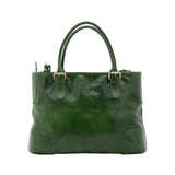 Borsa a tracolla da donna 100% pelle 5566-Verde I Fratelli