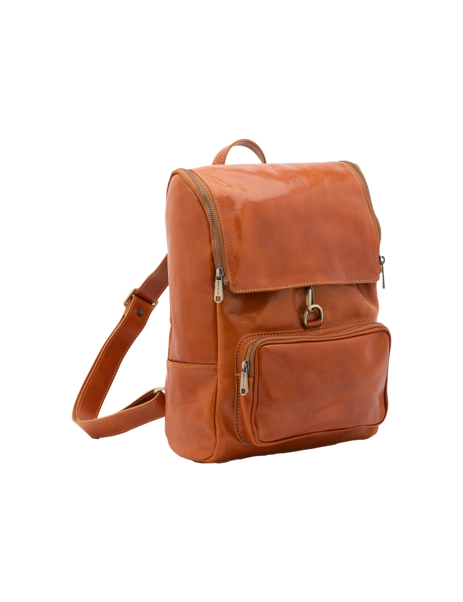 Borsa a spalla da donna Vera pelle 5567-Cognac I Fratelli