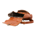 Borsa a spalla da donna Vera pelle 5567-Cognac I Fratelli