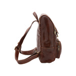 Borsa a spalla da donna Vera pelle 5567-Marrone I Fratelli