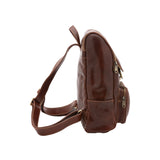 Borsa a spalla da donna Vera pelle 5567-Marrone I Fratelli