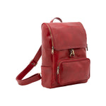 Borsa a spalla da donna Vera pelle 5567-Rosso I Fratelli
