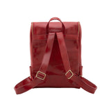 Borsa a spalla da donna Vera pelle 5567-Rosso I Fratelli