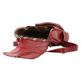 Borsa a spalla da donna Vera pelle 5567-Rosso I Fratelli