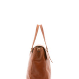 Borsa da viaggio unisex in vera pelle 100% cotone 4066-MIELE Alessia Firenze