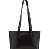 Borsa a spalla da donna 100% pelle 5571-Nero I Fratelli