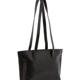 Borsa a spalla da donna 100% pelle 5571-Nero I Fratelli