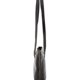 Borsa a spalla da donna 100% pelle 5571-Nero I Fratelli