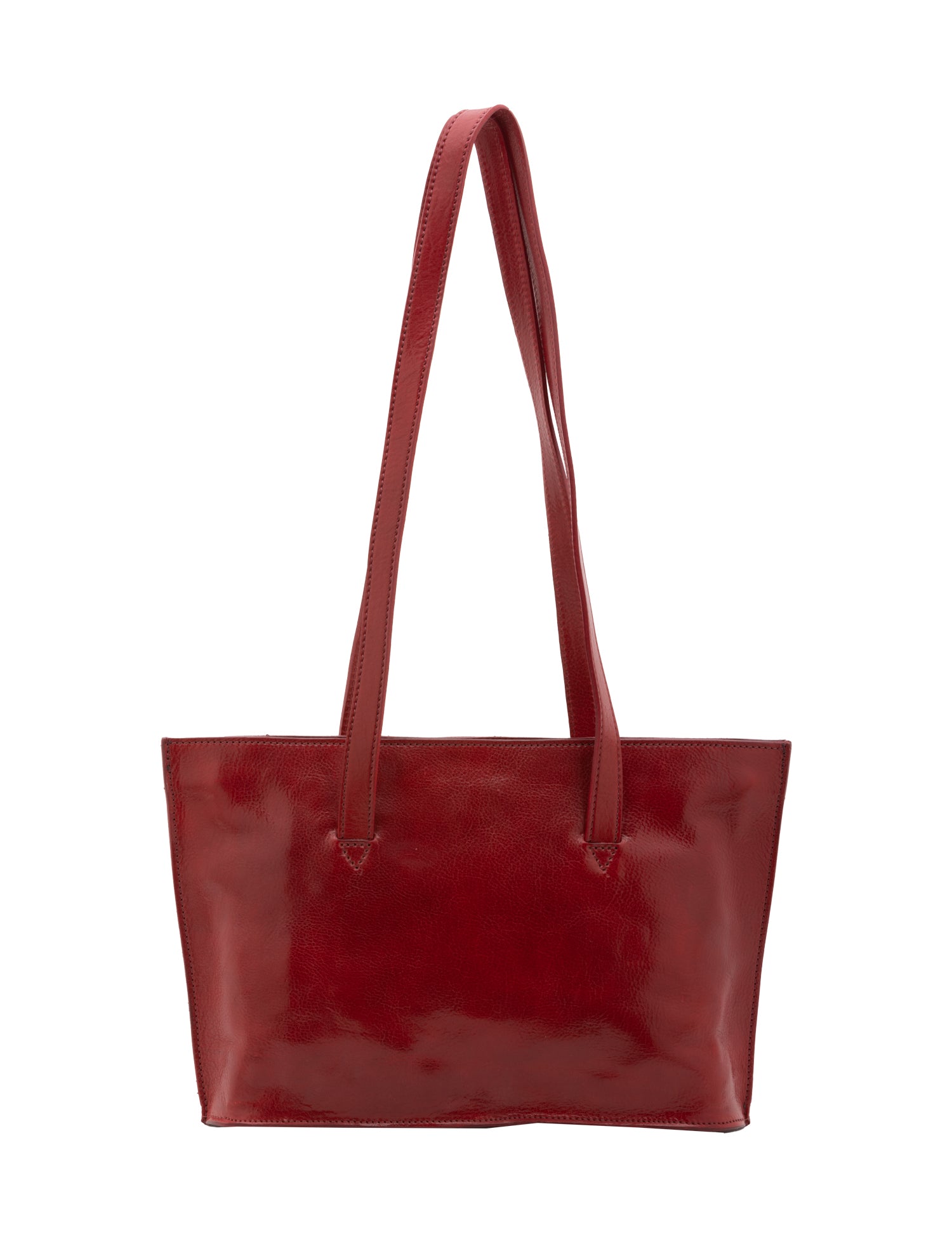 Borsa a spalla da donna 100% pelle 5571-Rosso I Fratelli