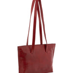 Borsa a spalla da donna 100% pelle 5571-Rosso I Fratelli