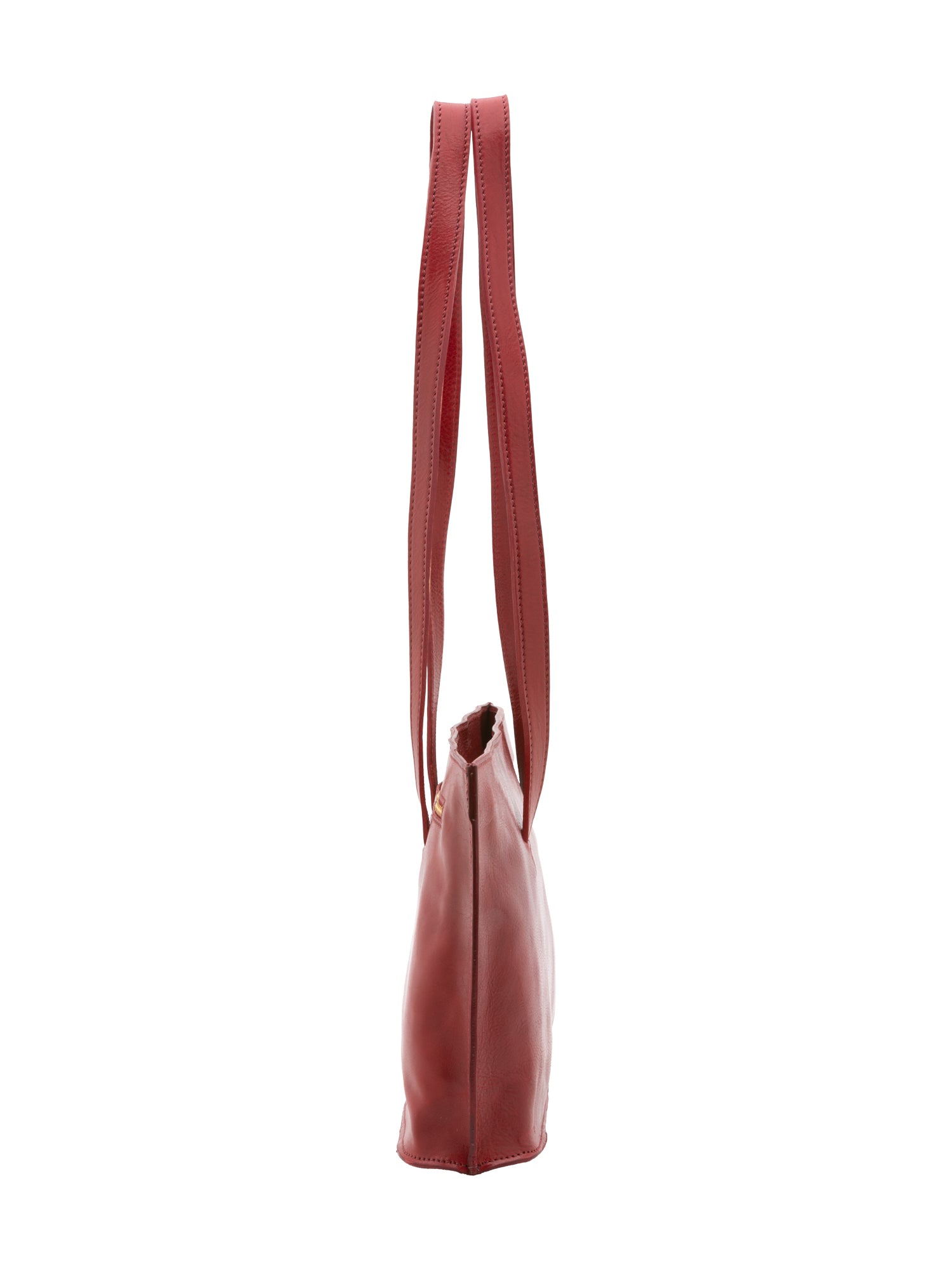 Borsa a spalla da donna 100% pelle 5571-Rosso I Fratelli