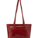 Borsa a spalla da donna 100% pelle 5571-Rosso I Fratelli