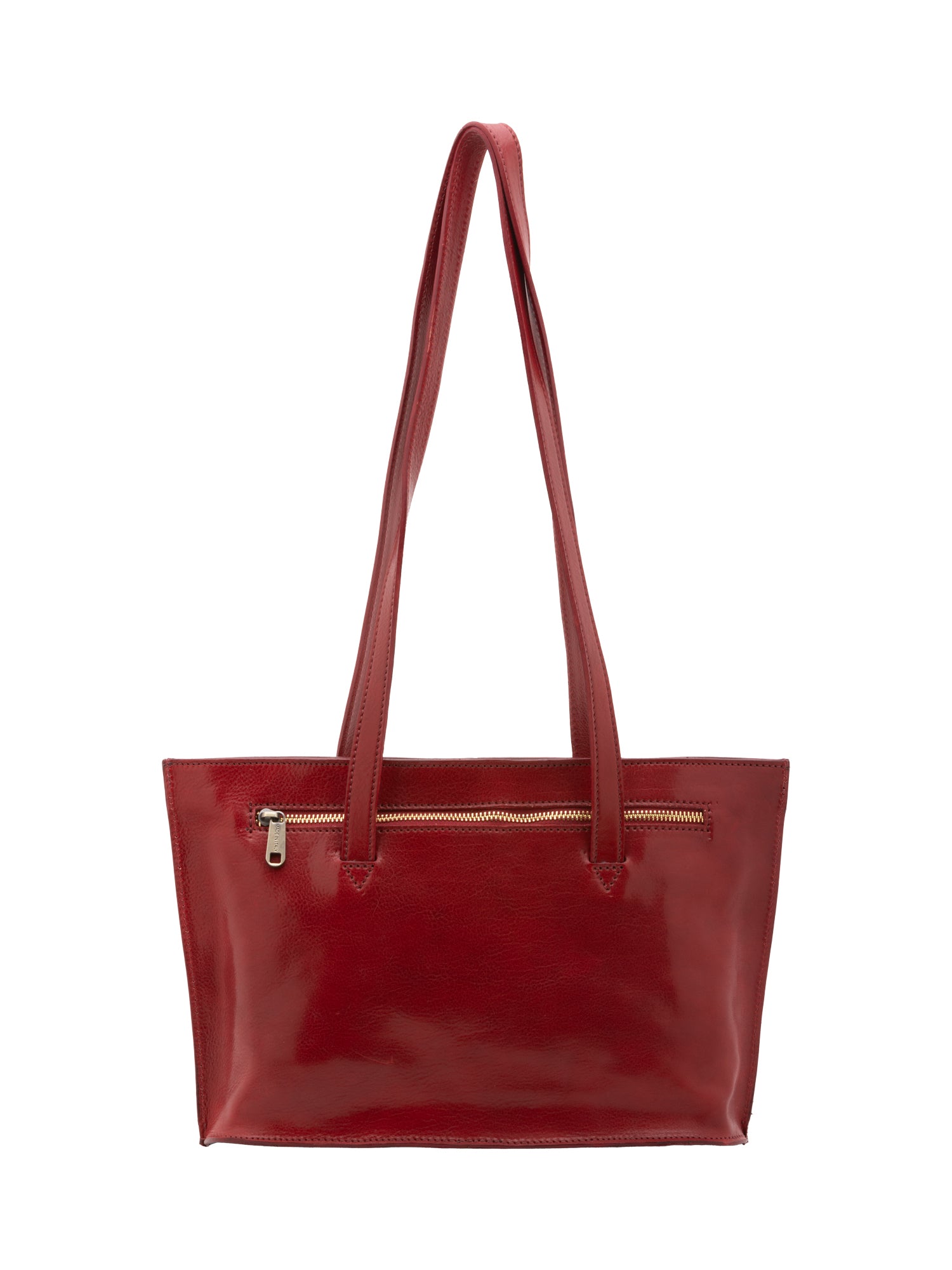 Borsa a spalla da donna 100% pelle 5571-Rosso I Fratelli