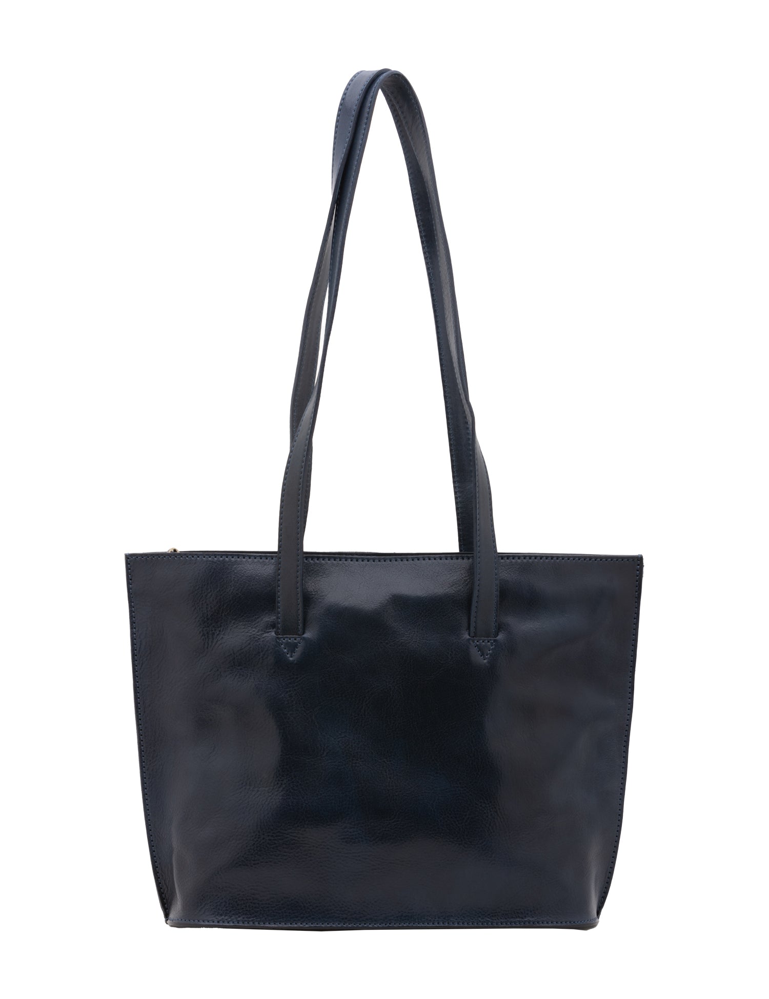 Borsa a spalla da donna 100% pelle 5572-Blu I Fratelli