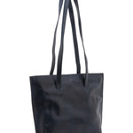 Borsa a spalla da donna 100% pelle 5572-Blu I Fratelli