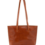 Borsa a spalla da donna 100% pelle 5572-Cognac I Fratelli