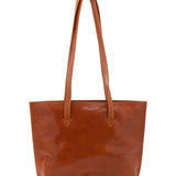 Borsa a spalla da donna 100% pelle 5572-Cognac I Fratelli