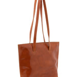 Borsa a spalla da donna 100% pelle 5572-Cognac I Fratelli