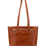 Borsa a spalla da donna 100% pelle 5572-Cognac I Fratelli