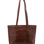 Borsa a spalla da donna 100% pelle 5572-Marrone I Fratelli
