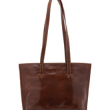 Borsa a spalla da donna 100% pelle 5572-Marrone I Fratelli