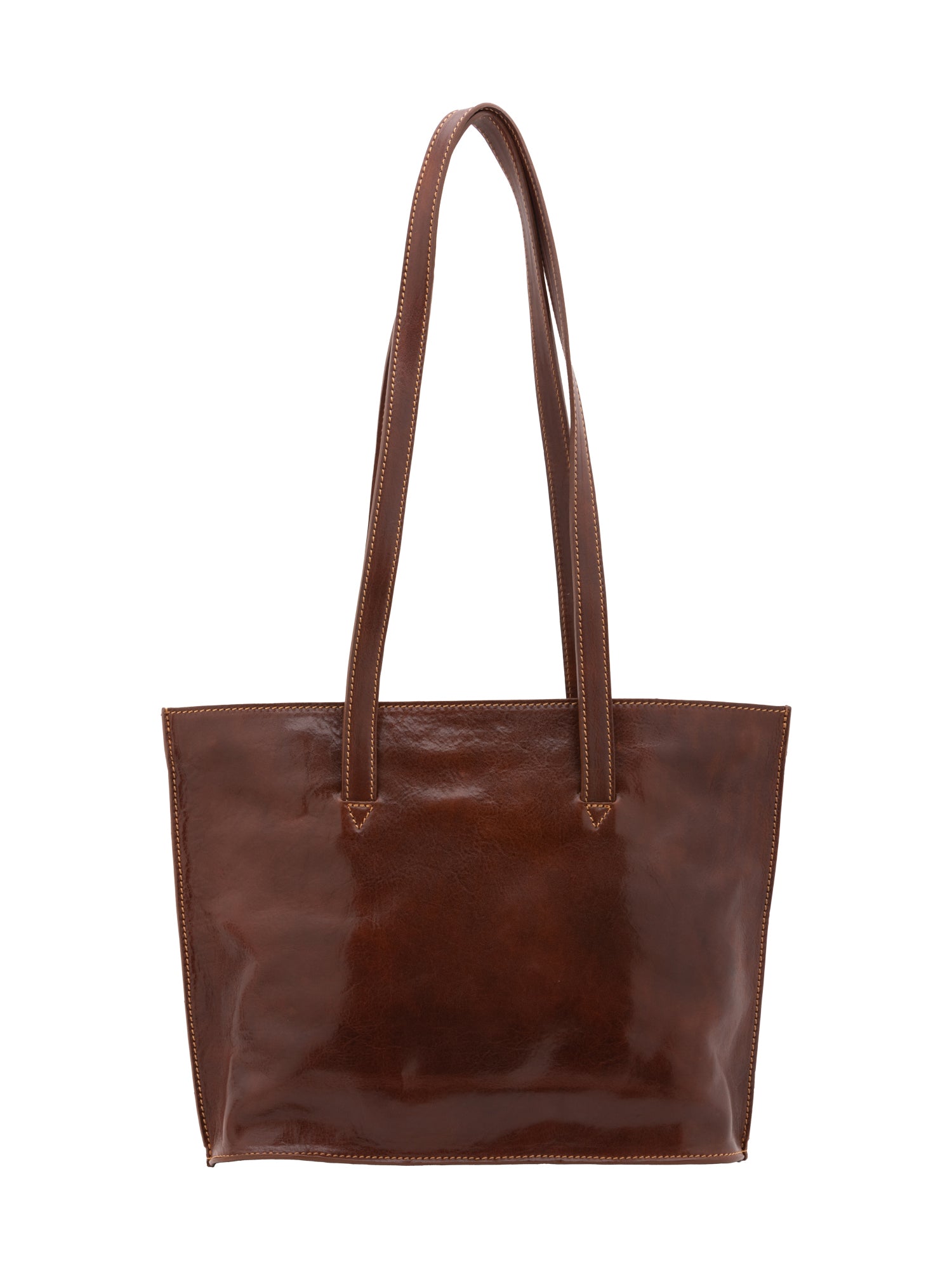 Borsa a spalla da donna 100% pelle 5572-Marrone I Fratelli