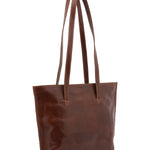 Borsa a spalla da donna 100% pelle 5572-Marrone I Fratelli