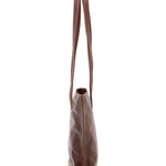Borsa a spalla da donna 100% pelle 5572-Marrone I Fratelli