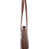 Borsa a spalla da donna 100% pelle 5572-Marrone I Fratelli