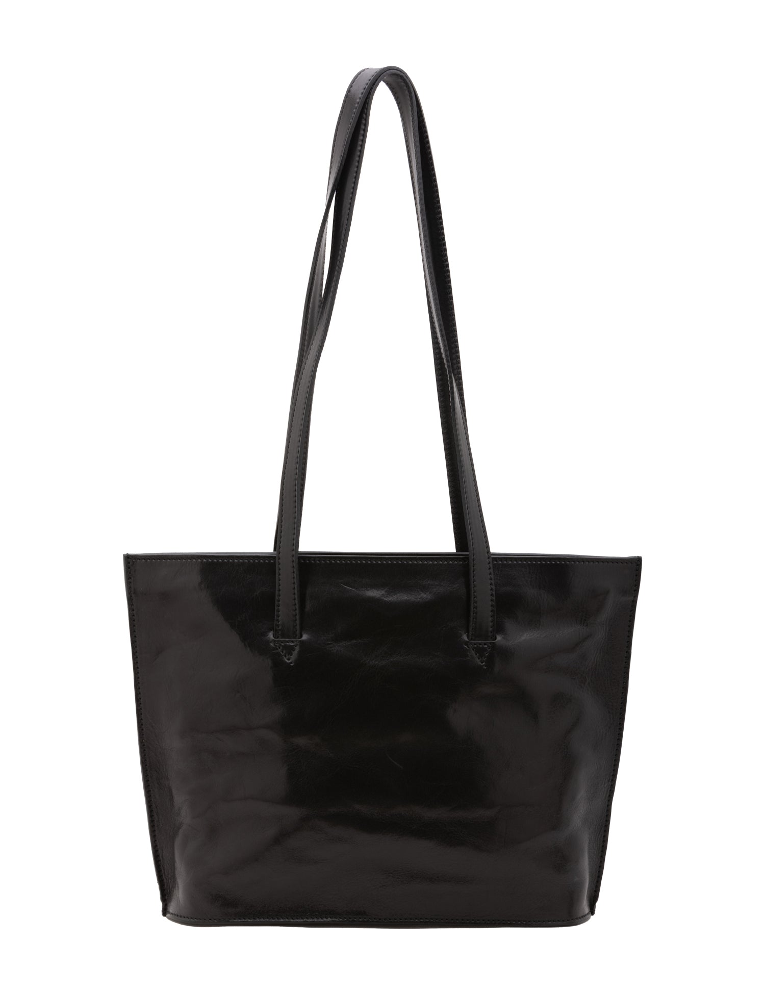 Borsa a spalla da donna 100% pelle 5572-Nero I Fratelli