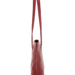 Borsa a spalla da donna 100% pelle 5572-Rosso I Fratelli