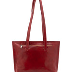 Borsa a spalla da donna 100% pelle 5572-Rosso I Fratelli