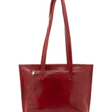 Borsa a spalla da donna 100% pelle 5572-Rosso I Fratelli