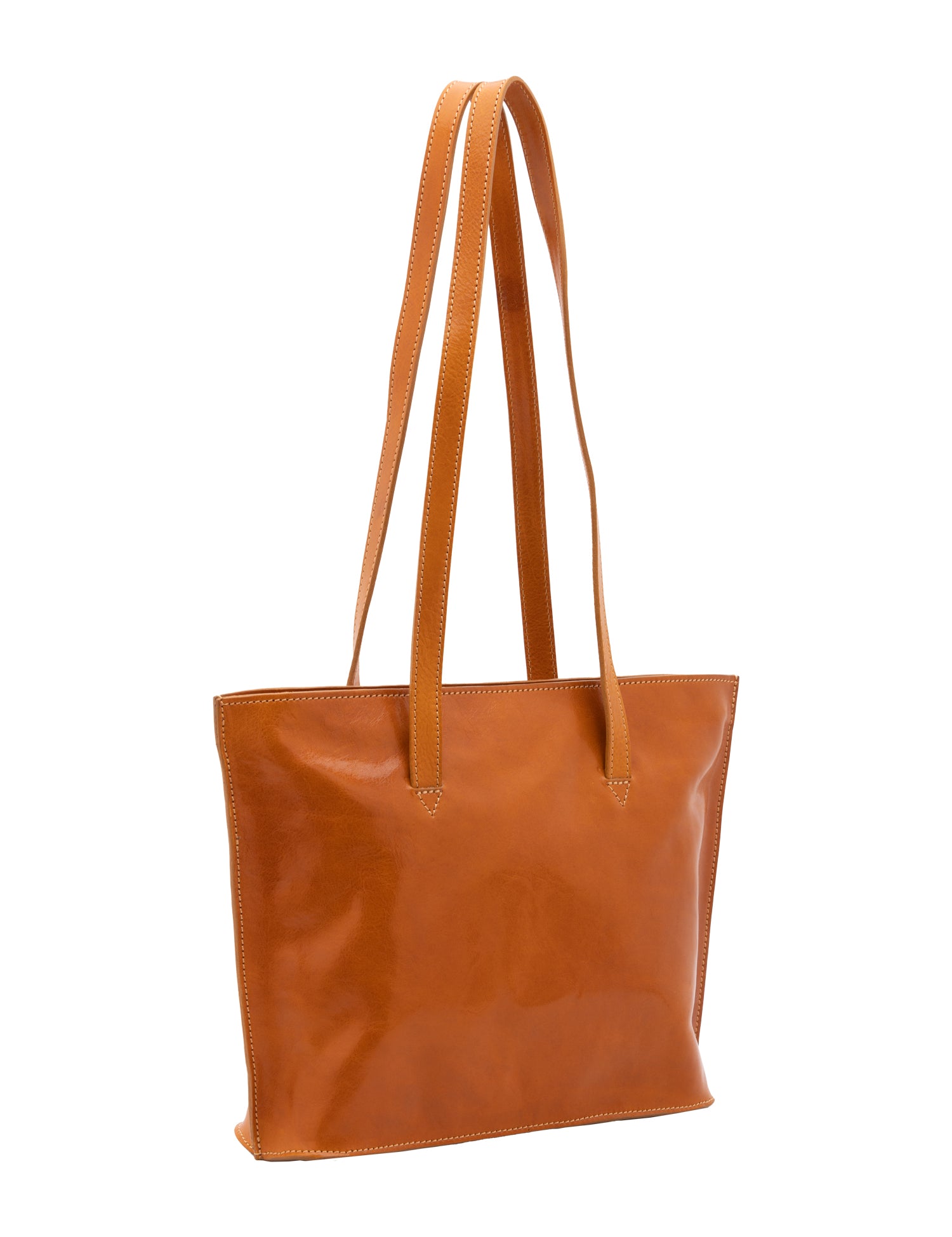 Borsa a spalla da donna 100% pelle 5572-Senape I Fratelli